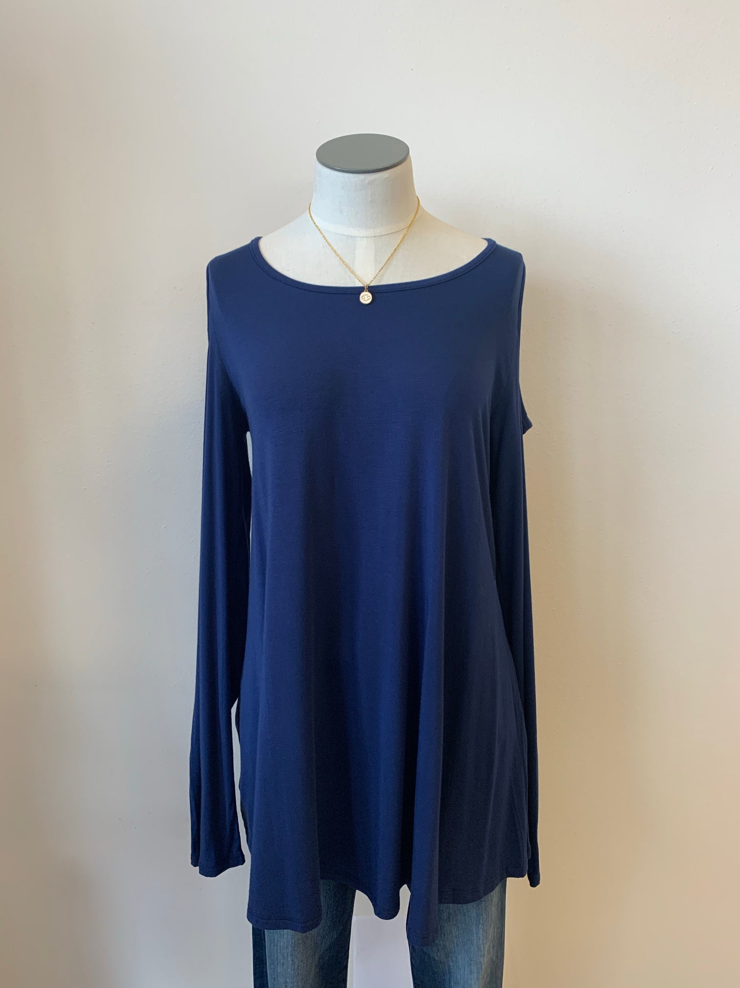 Cold Shoulder Long Sleeve with round neck